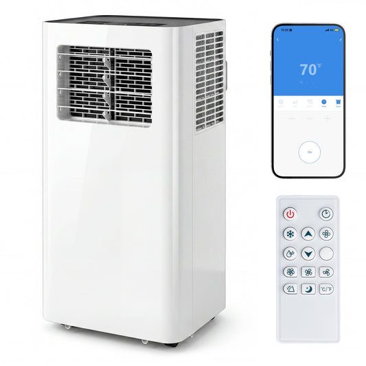 Giantex Smart Portable Air Conditioner 14000 BTU, 3-in-1 AC Unit w/24H Timer