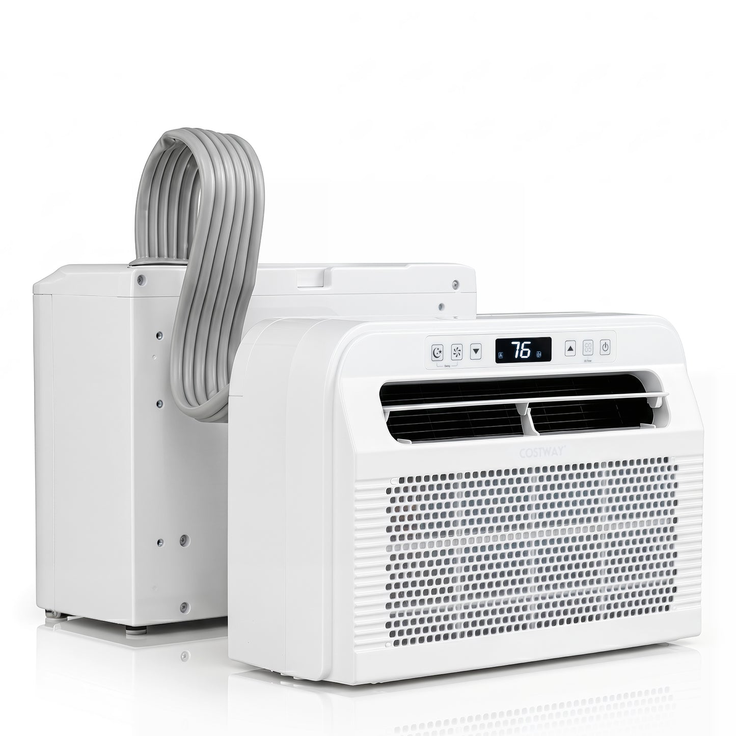Giantex 6500 BTU RV Window Air Conditioner, 4-in-1 AC w/Sleep Mode, Installation Kit Included