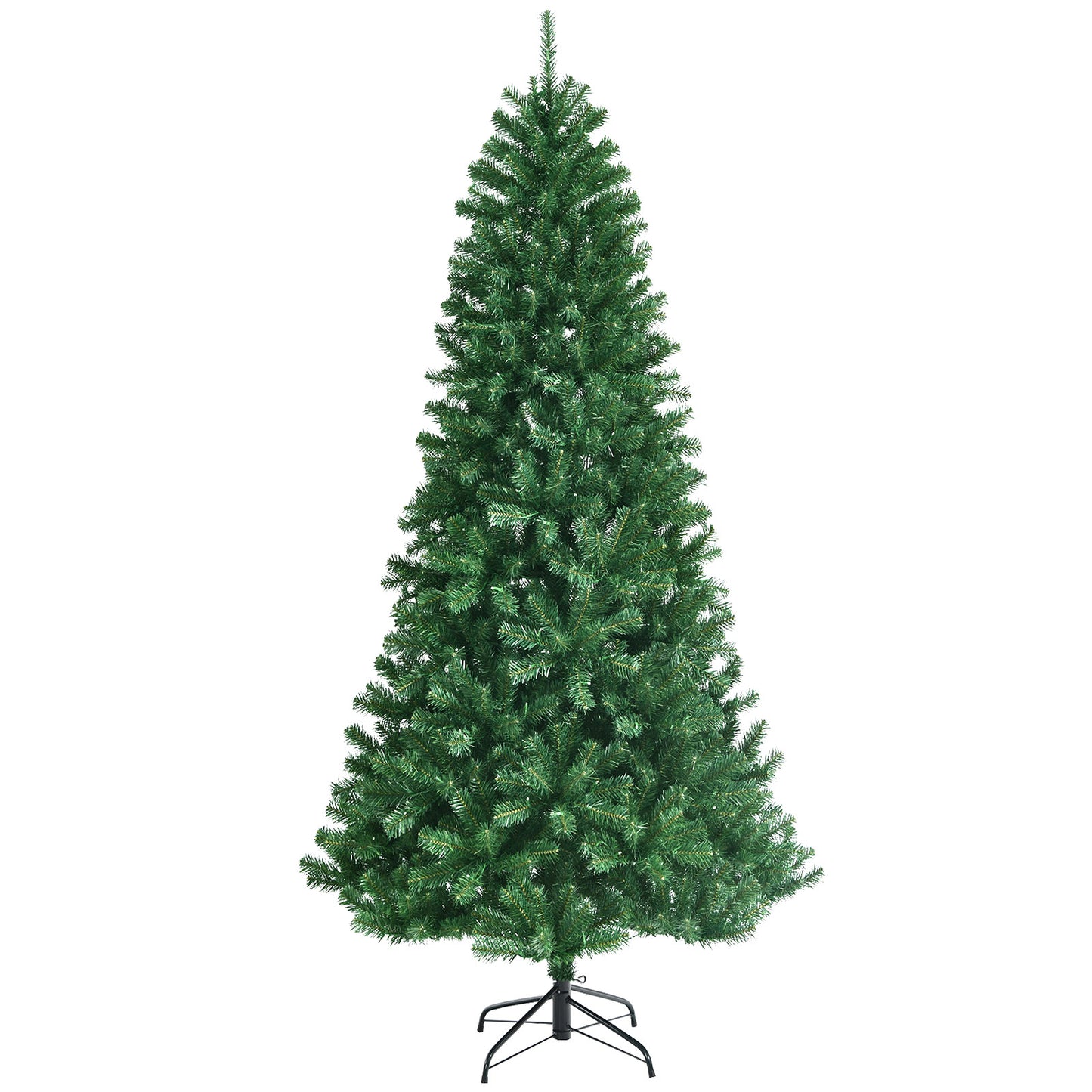 Giantex 8 ft Pre-Lit Artificial Christmas Tree with 600 LED Lights Remote