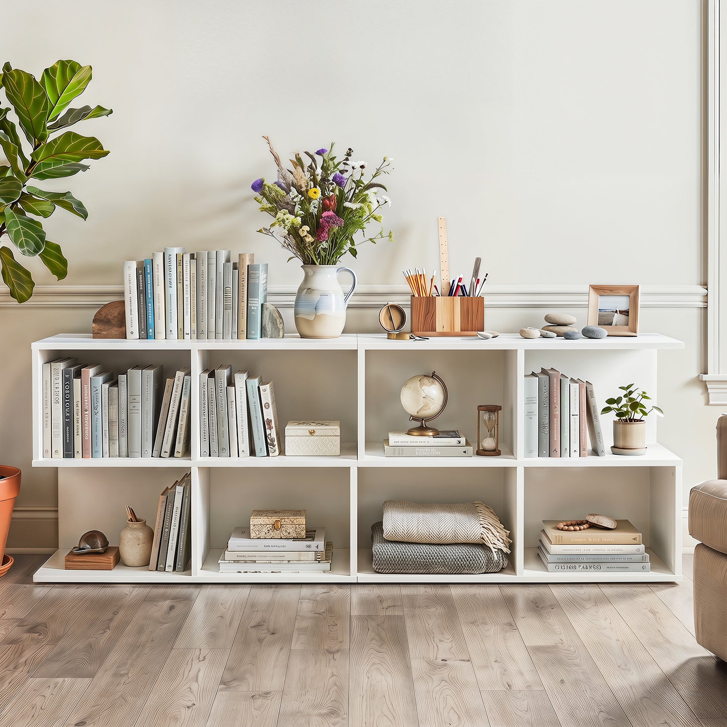 Giantex S-shaped End Table, Small Coffee Cocktail Table for Home Office