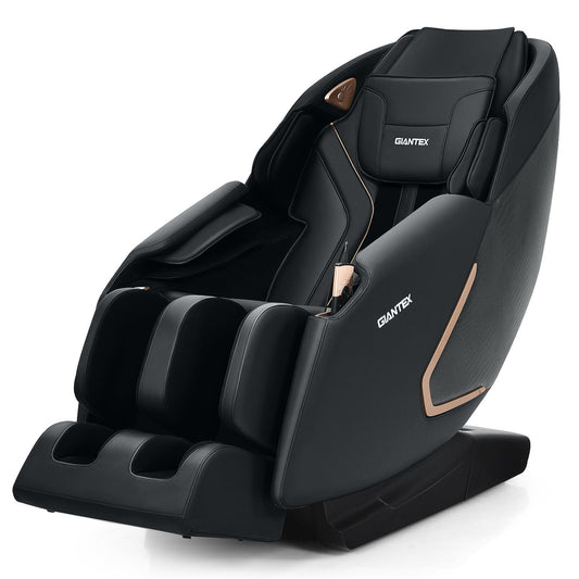 Giantex Full Body Massage Chair Recliner with Zero Gravity, SL Track, Foot Roller, Waist Heater, Wireless Speaker, Air Pressure, Electric Massage Chair, Shiatsu Massage Recliner, Black