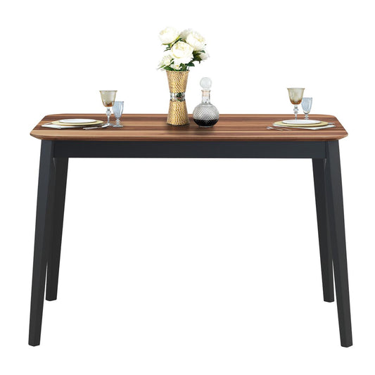 Giantex Wooden Dining Table, Rectangular Leisure Table w/Wide Table Top, Modern Furniture for Home, Dining Room Restaurant Cafe