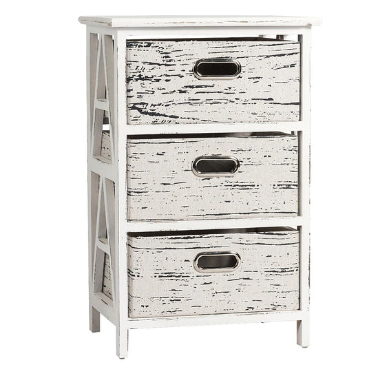 Giantex Storage Drawer, Wood Multiple Dresser Cabinet Chest Organizer Bins, Bedroom Sofa Side End Table, Vertical Dresser for Home & Office