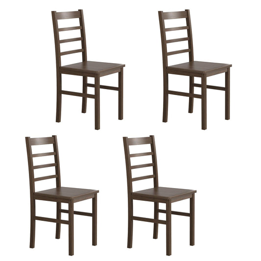 Giantex Set of 4 Dining Chair, Sturdy Wood Kitchen Room Chair, Easy Assembly