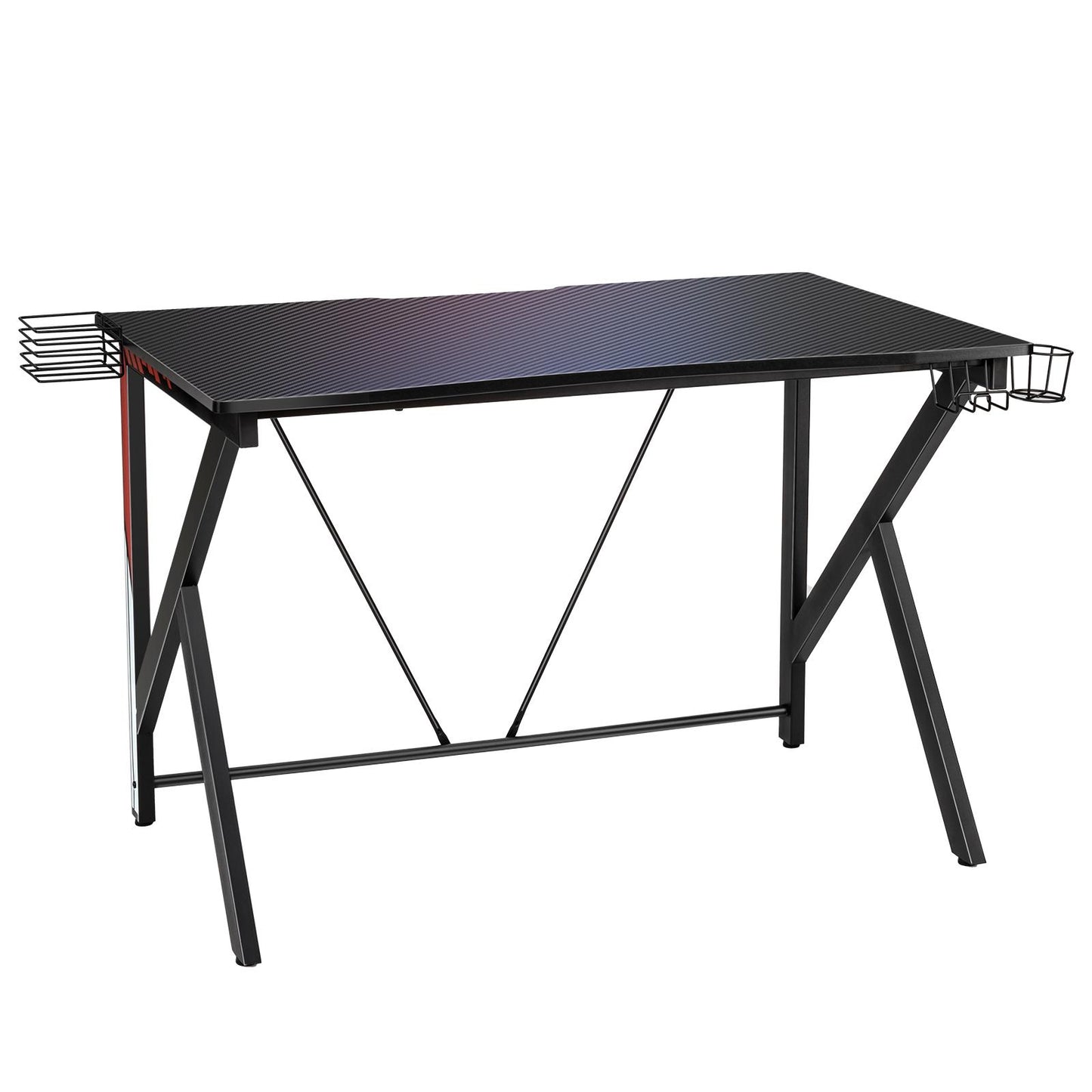 Giantex 45" Gaming Desk, K Shaped Home Office Computer Table, Ergonomic Workstation