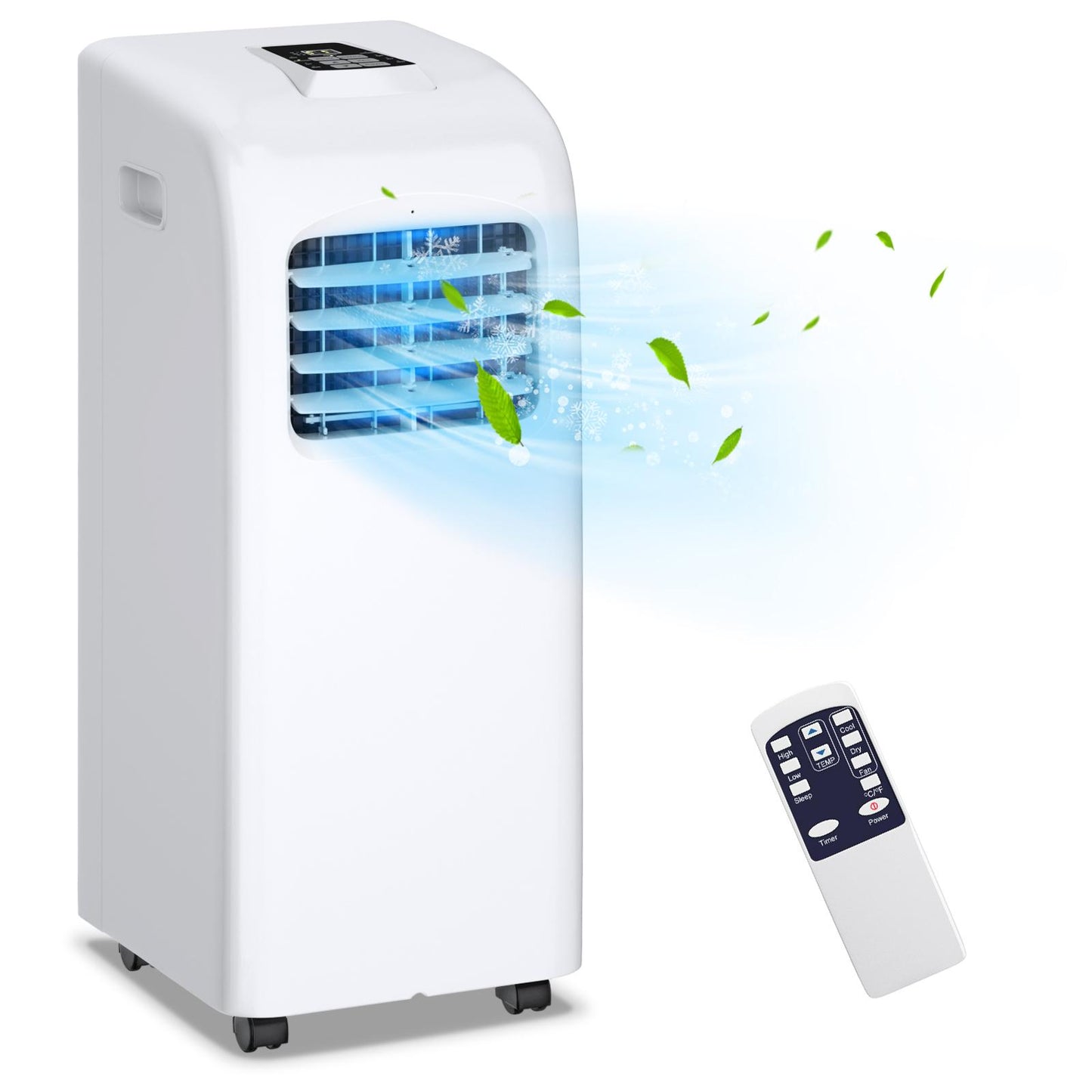 Giantex Portable Air Conditioner, 8000BTU AC Unit w/Remote Control, LED Display & 24H Timer, Ideal for Home/Office/Apartment/Dorm
