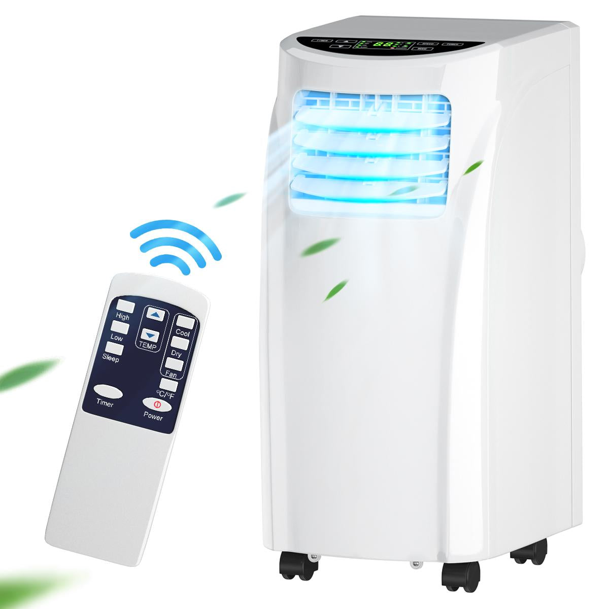 Portable Air Conditioner, 8000 BTU Conditioner Unit w/Remote Control Dehumidifier Function, Quiet AC window for Rooms