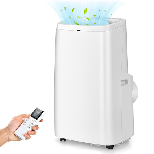 9000 / 12000 BTU Portable Air Conditioner, 3-in-1 AC Cooling Unit w/Dehumidifier & Fan Modes, Cools 450 Sq. Ft, Compact Freestanding Air Conditioner, Quiet Operation