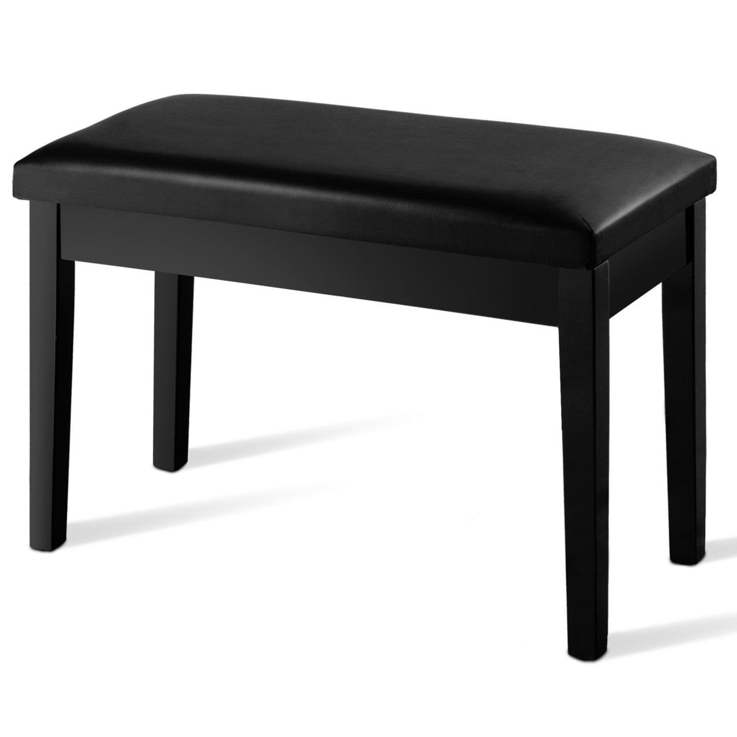 Giantex Piano Bench w/Seat Storage Cabinets, PU Leather Piano Bench, Wooden Piano Stool w/Locking Hinge, Perfect for Pianist, Beginner, Home & Comercial Use, Black