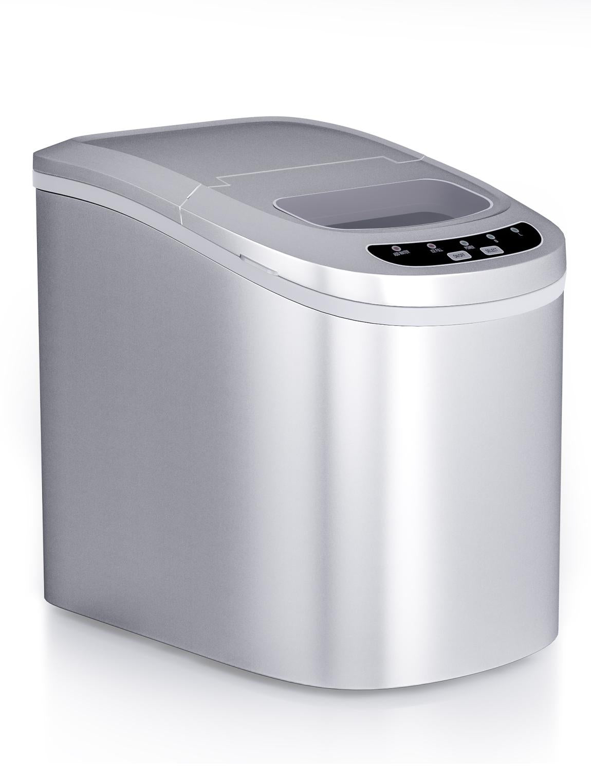 Portable Compact Electric Ice Maker, Countertop Ice Making Machine w/Easy Operated Panel, Quiet Running & Energy Efficient