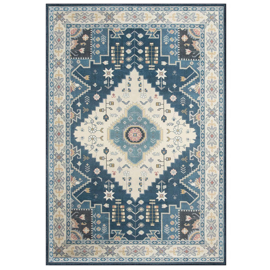 Giantex 5'4''x7'7'' Non-Shedding Area Rug, hic Vintage Floor Decoration Carpet for Living Room, Bedroom, Dining Room, Dorm