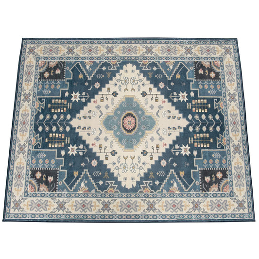 Giantex 5'4'' x 6'7'' Non-Shedding Area Rug, hic Vintage Floor Decoration Carpet for Living Room, Bedroom, Dining Room, Dorm