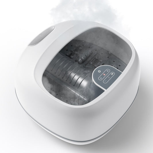 Giantex Steam Foot Massager, Foot Spa Bath Massager w/Heating Levels, Timing Function, Gifts for Men Women