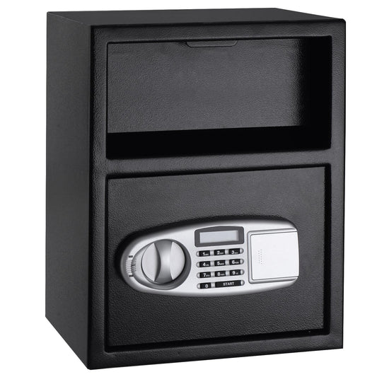 Giantex  Digital Safe w/Emergency Keys and Deposit Slot, Electronic Cabinet for Cash Jewelry Documents Gun