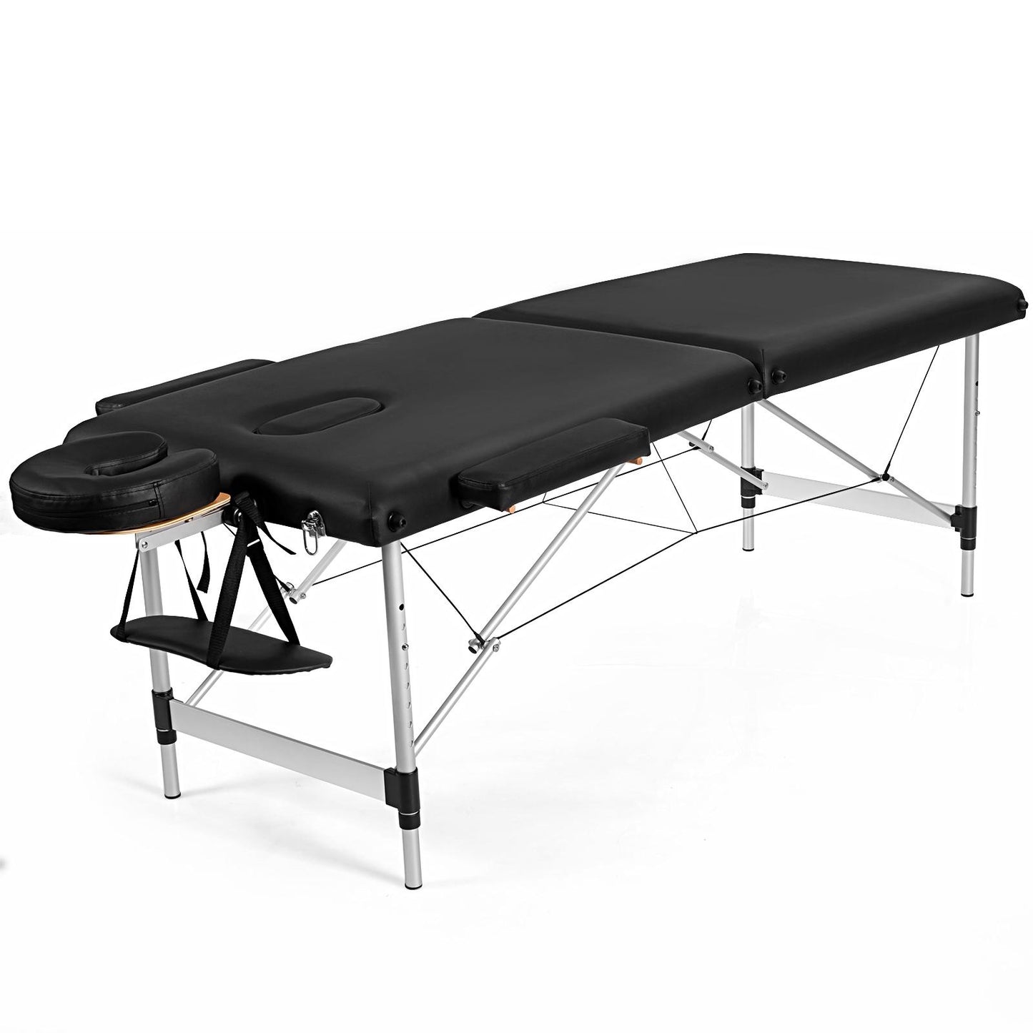 Giantex Professional Portable Massage Bed, Massage Table w/Aluminum Frame & Adjustable Height, Salon Spa Tattoo Bed
