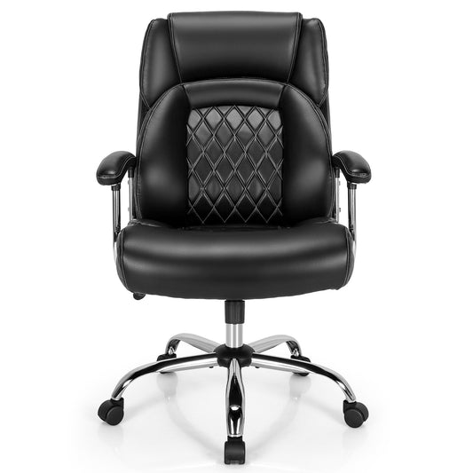 Giantex Big & Tall Office Chair, Computer Chair W/Padded Armrest & Headrest,Height Adjustable Swivel Task Chair for Office