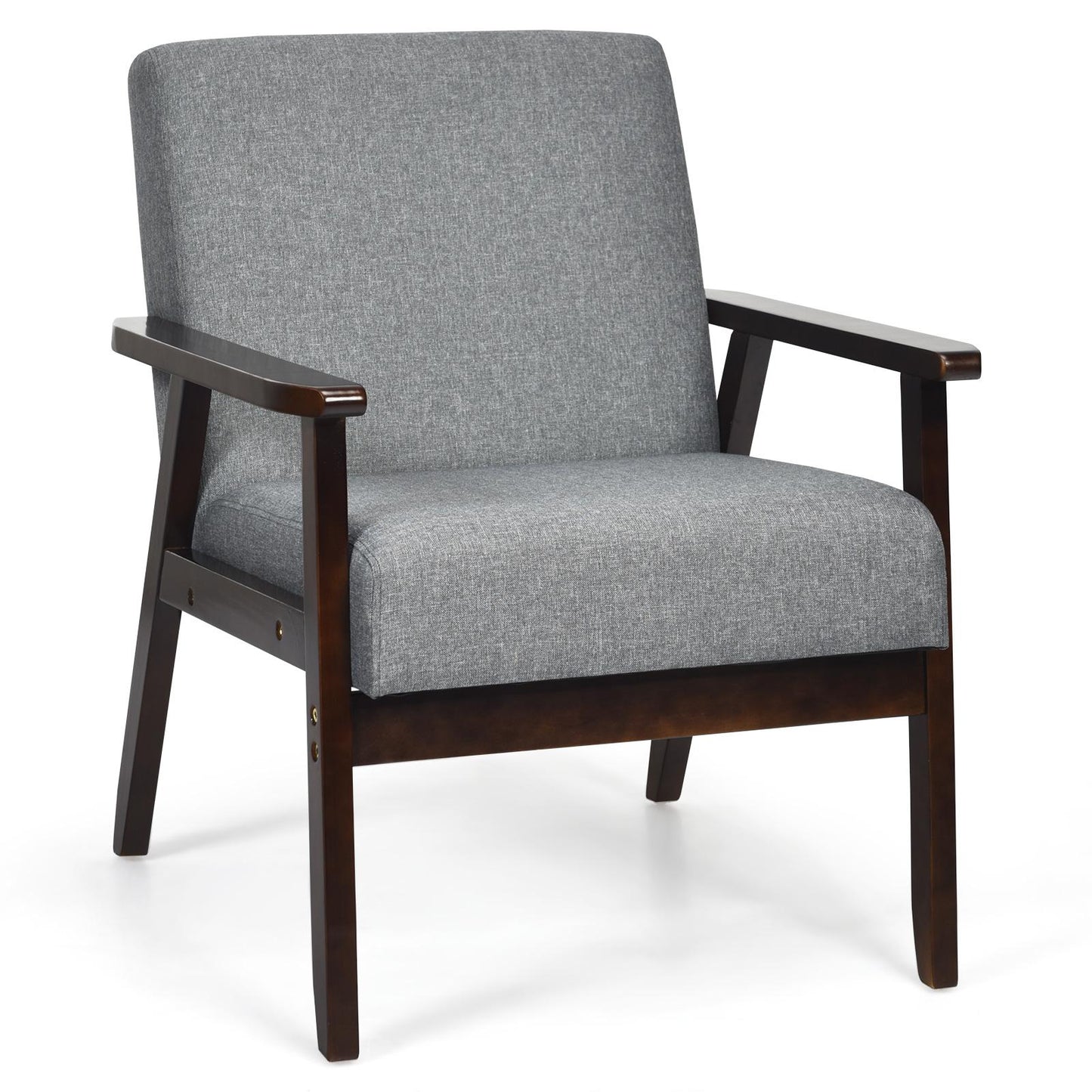 Giantex  Accent Chair, Mid-Century Modern Arm  Chair for Living Room, Bedroom
