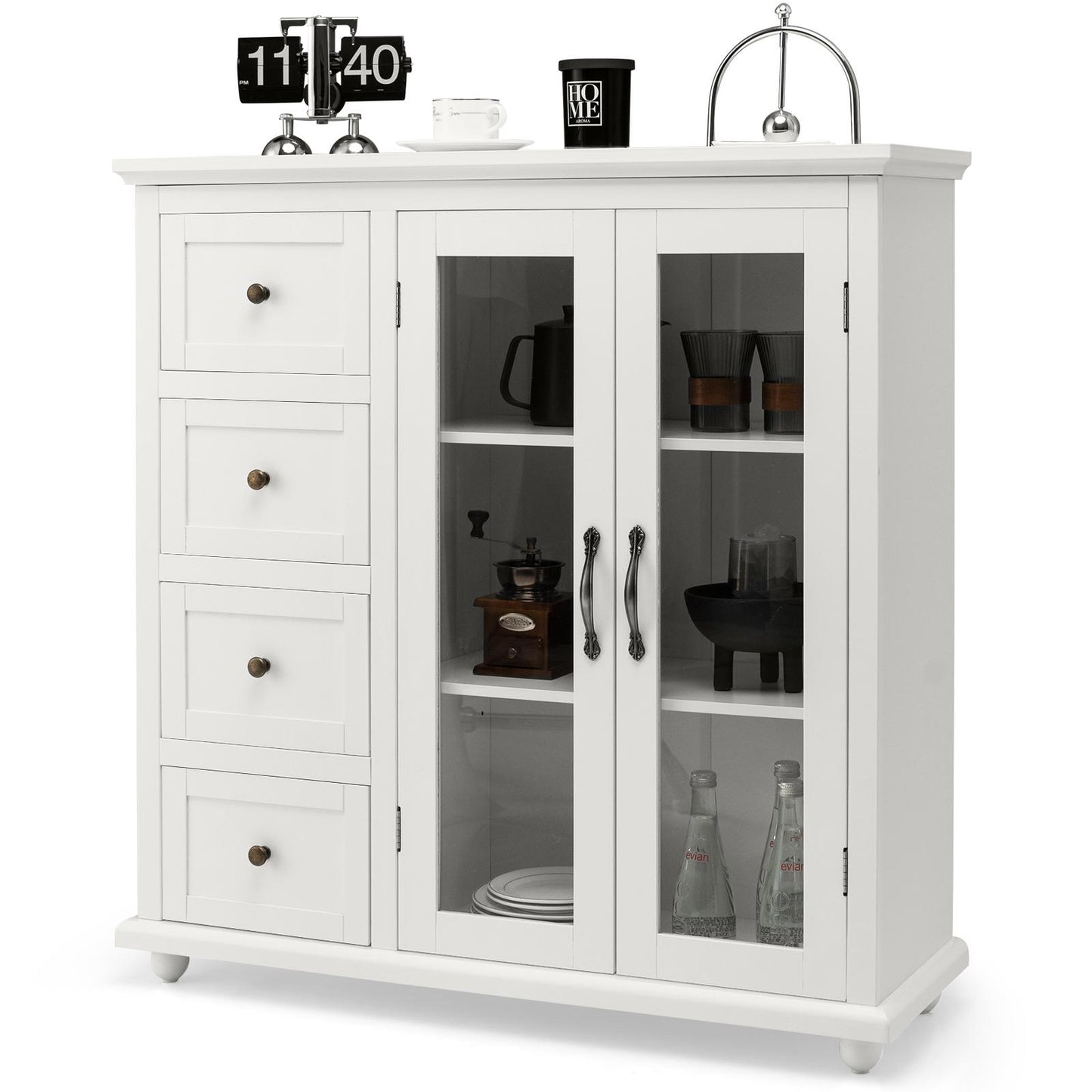 Giantex Buffet Sideboard, Kitchen Storage Cabinet w/Dining Storage Sever, Cupboard Console Table