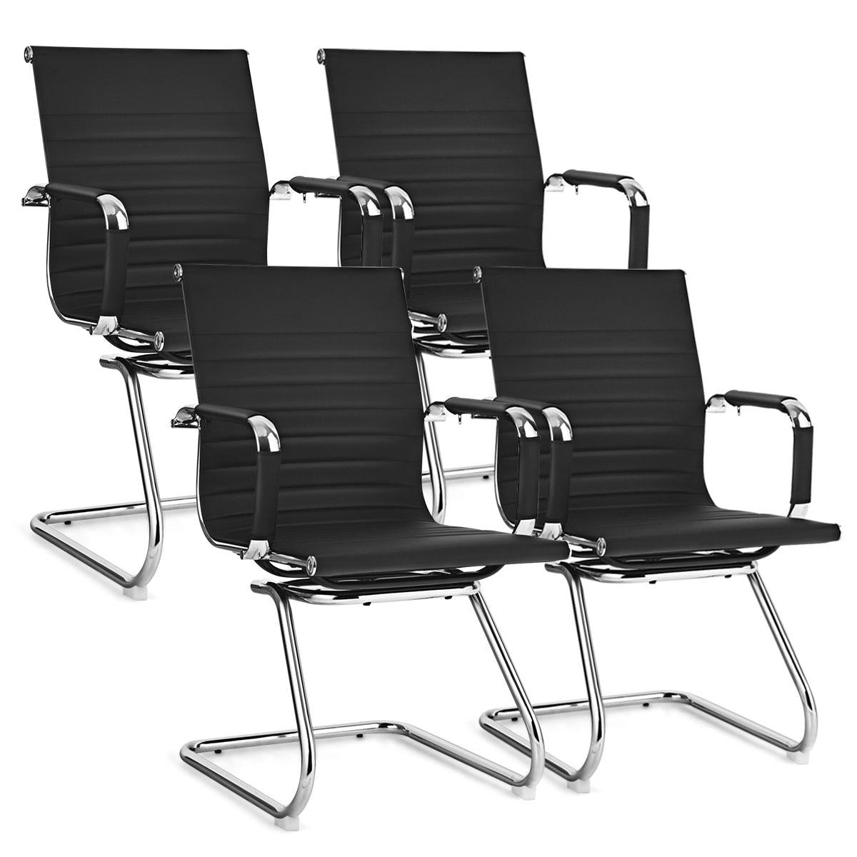 Giantex Conference Chair, Heavy Duty PU Leather Office Chair, (4)