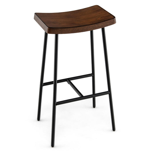 Giantex 29 Inch Height Industrial Saddle Stool, Backless Counter Bar Stool, (1)