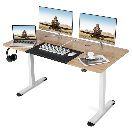 Giantex Electric Height Adjustable Standing Desk, Ergonomic Stand Computer Workstation