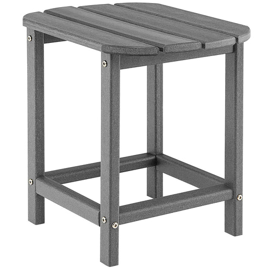 Giantex Small Side Table, Weather Resistant Square Tea Table, Beside End Tables(1, Grey)