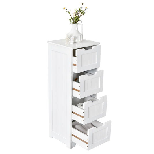 Giantex Floor Storage Cabinet, Bathroom Free Standing Organize for Narrow Space