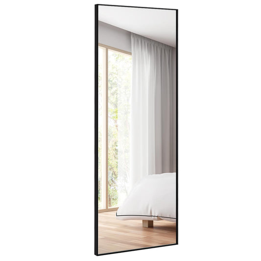Giantex Full Length Mirror, 59inch Large Floor Rectangle Bedroom Mirror,  Standing or Wall-Mounted Dressing Mirror