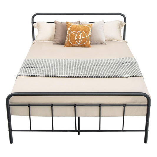 Giantex Metal Bed Frame, Platform Bed Frame Mattress Foundation w/Headboard & Footboard, No Box Spring Needed, Full Size