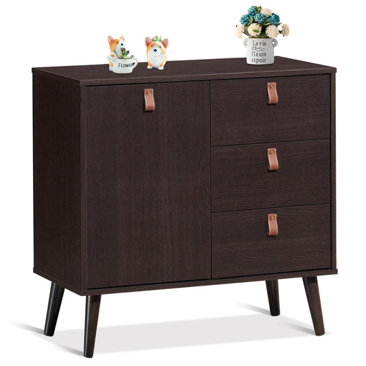 Giantex Sideboard Storage Cabinet, Console Table Multipurpose Furniture w/Adjustable Shelf