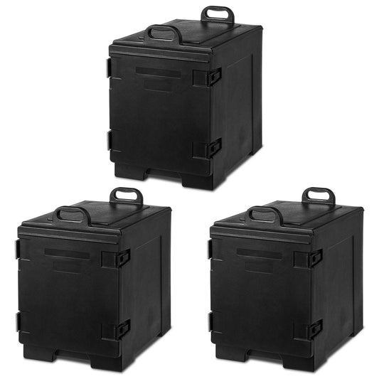 Giantex Food Pan Carrier, End-Loading Insulated for 5 Full-Size Pans, Portable Food Warmer (3)