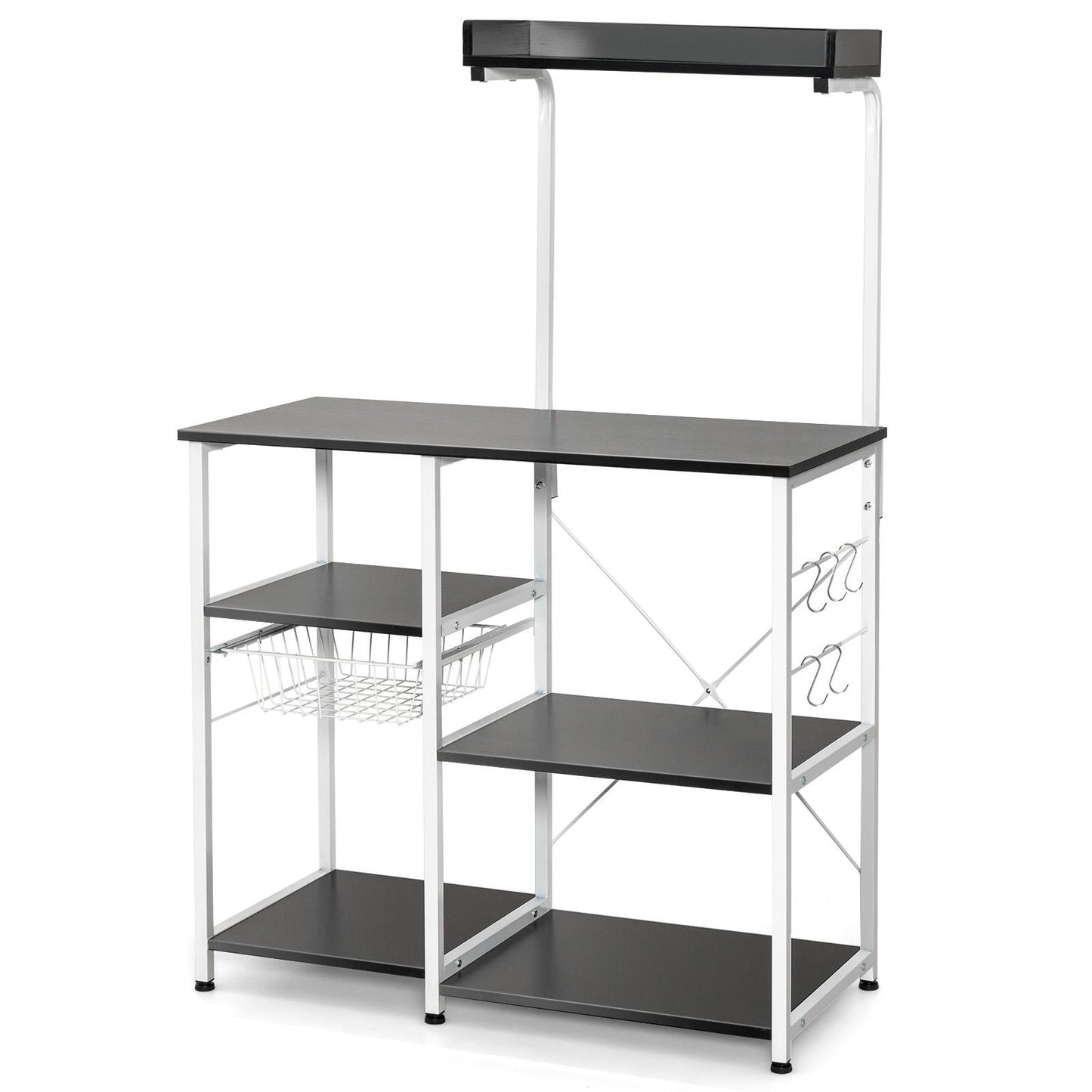 Giantex Kitchen Baker¡¯s Rack, 4-Tier Microwave Storage Stand, Spice Utensils for Organizing