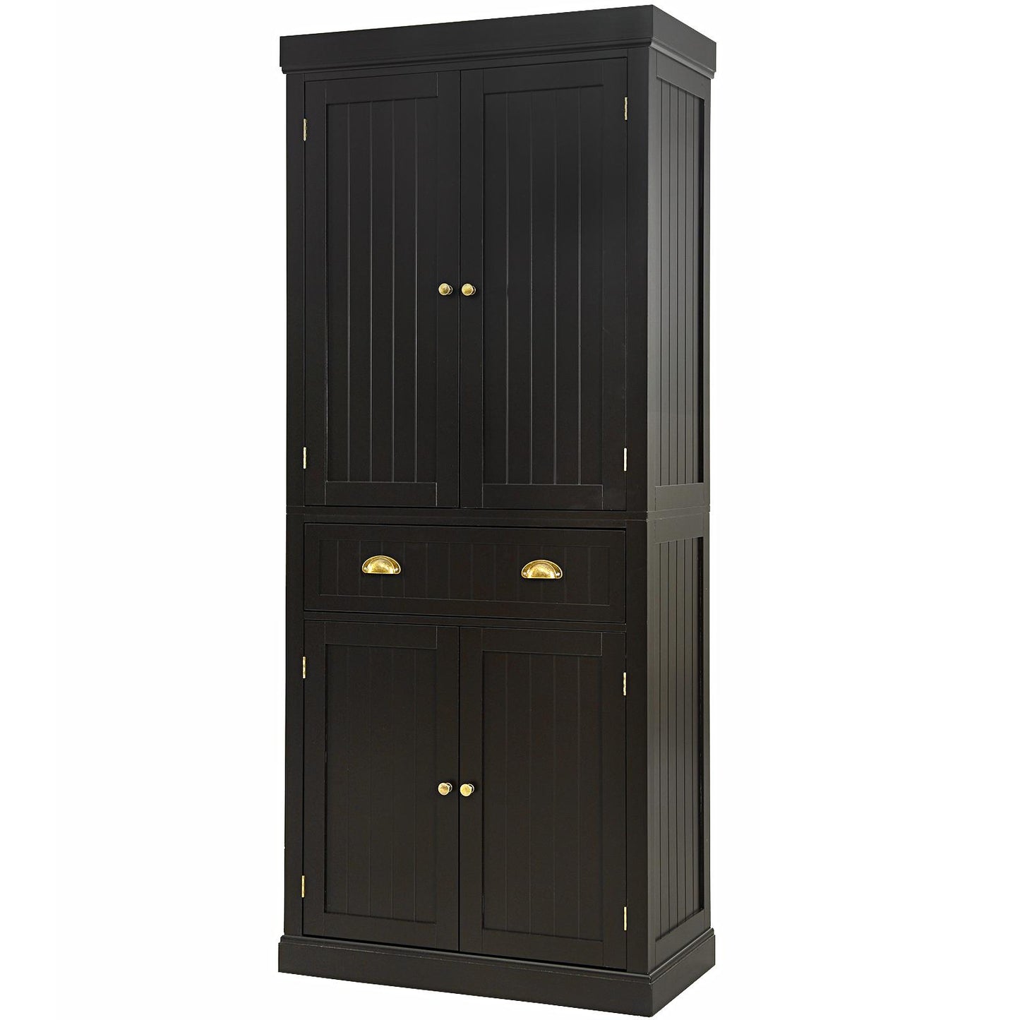 Giantex Kitchen Pantry Cabinet, Freestanding Adjustable Cabinet w/Doors for Dining Room, Living Room or Bedroom