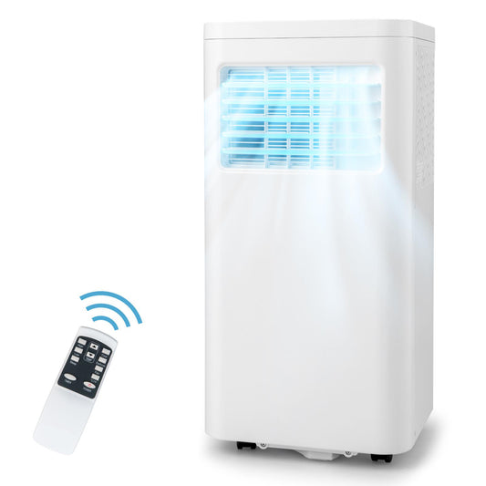 Giantex Portable Air Conditioner, AC Unit for Room up to 250 Sq. Ft, 8000 BTU, Works as Dehumidifier, Fan & Cooler & w/Sleep Mode, 24H Timer & Window Kit