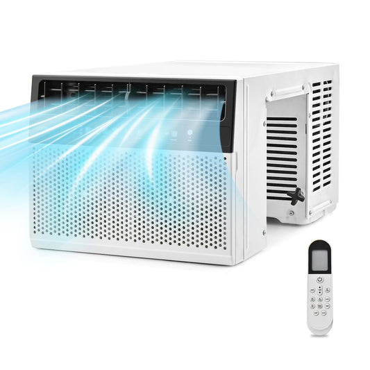 Giantex 8100 BTU (12000 BTU Ashrae) Window Air Conditioner, Cools up to 400 Sq. Ft, Easy Installation, Energy Savings
