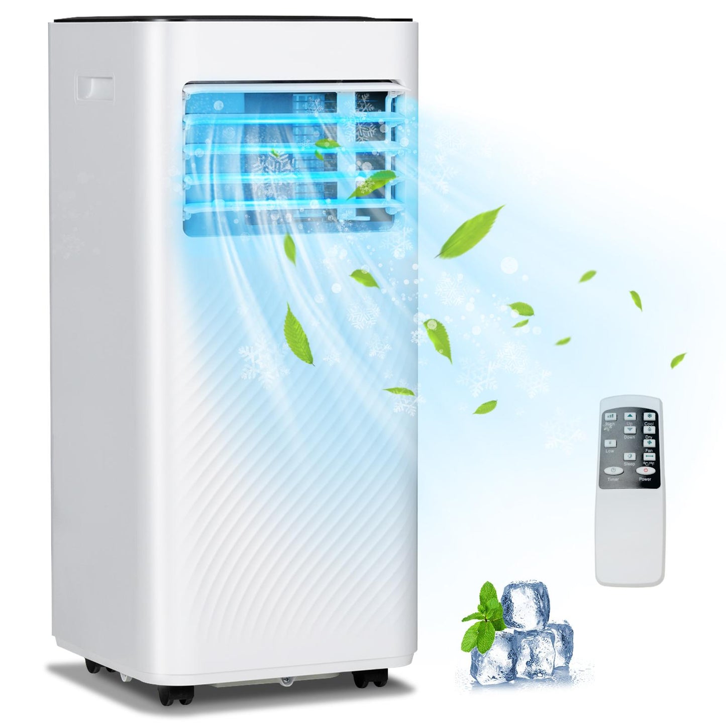 Giantex 10000 BTU Powerful AC Unit, Portable Air Conditioner w/Remote Control, Air Cooler & Dehumidifier w/ Child Lock