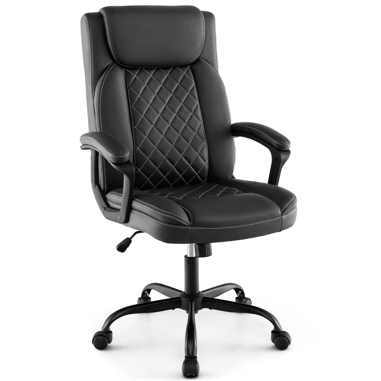 Giantex Executive Office Chair,360¡ã Swivel Ergonomic Computer Desk Chair w/Thick Headrest Cushion & Padded Armrests for Home Office