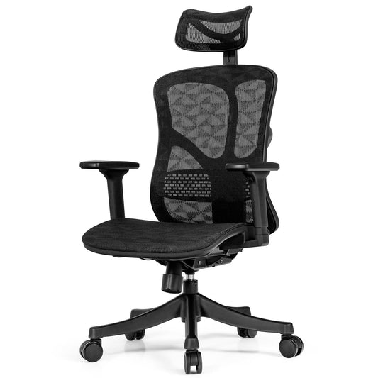 Giantex Ergonomic Office Chair, High Back Desk Chair w/Adjustable Lumbar Support, Big Executive Task Chair