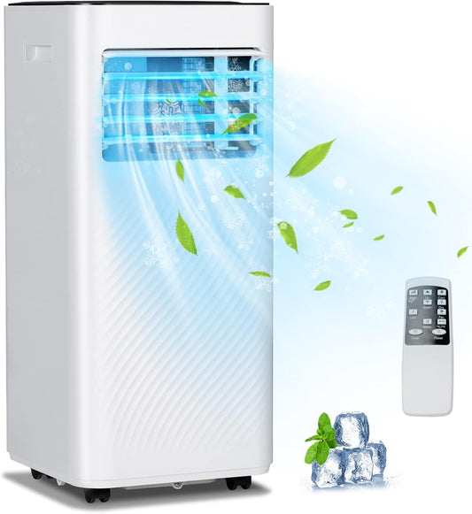 Giantex Portable Air Conditioner, 8000 BTU Powerful AC Unit, 3-in-1 Air Cooler & Dehumidifier & Fan w/Child Lock