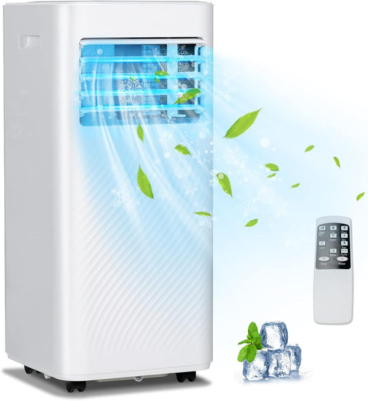 Giantex Portable Air Conditioner, 8000 BTU Powerful AC Unit, 3-in-1 Air Cooler & Dehumidifier & Fan w/ 24H Timer, Child Lock
