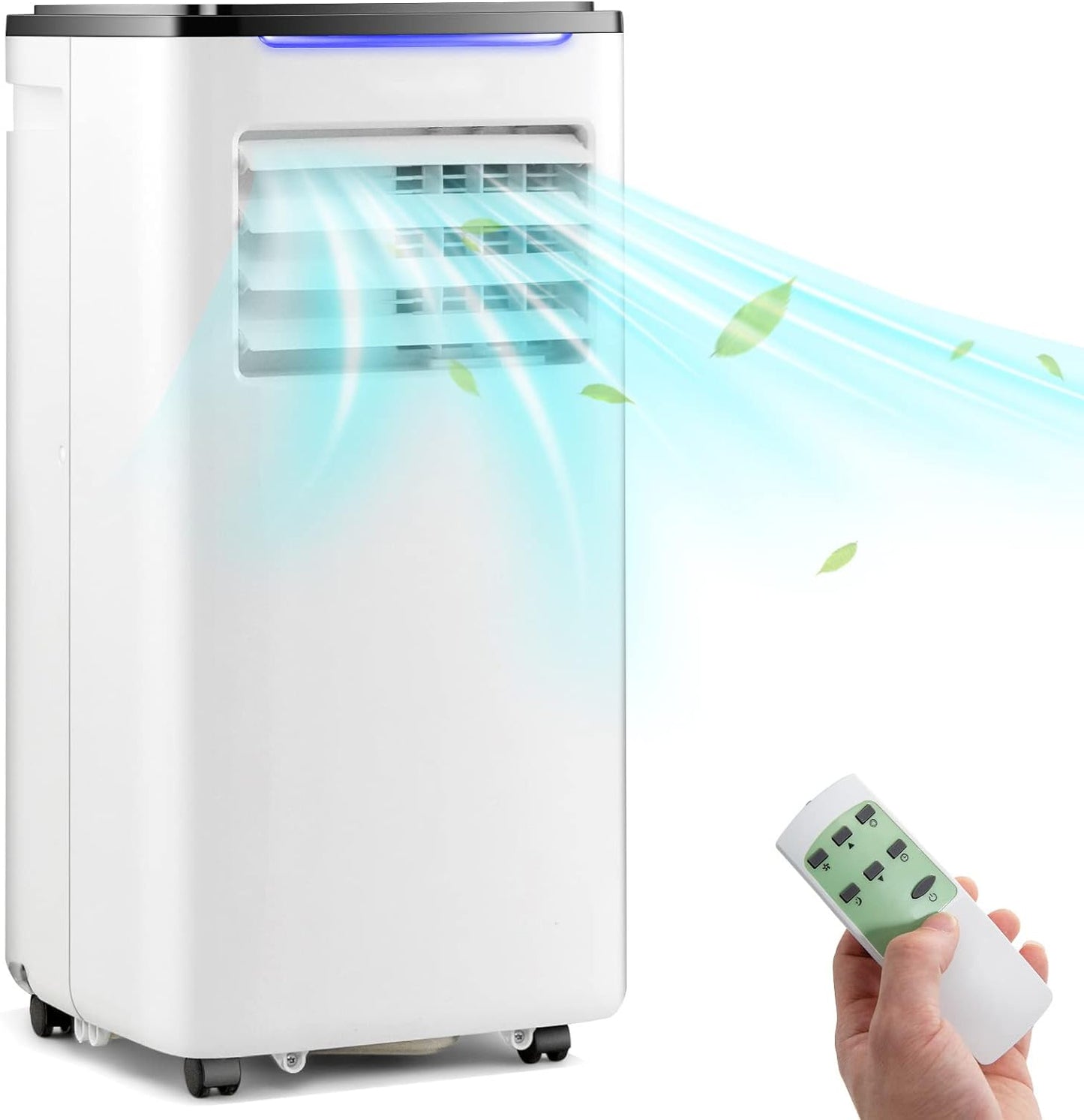 Giantex Portable Air Conditioner, 10000 BTU Portable AC w/Cool, Fan, Dry & Sleep Mode, 3-in-1 Portable AC Unit w/ 24H Timer & Window Kit