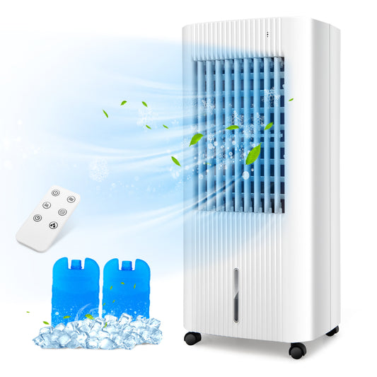 Giantex 3-in-1 Evaporative Air Cooler, Oscillating Swamp Cooler w/3 Modes, 3 Speeds, 15H Timer, Portable Air Cooler for Room Home Office