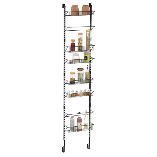 Giantex  6-Tier Over the Door Pantry Organizer, Heavy-duty Storage Organizer w/Baskets, Hanging or Wall Mount