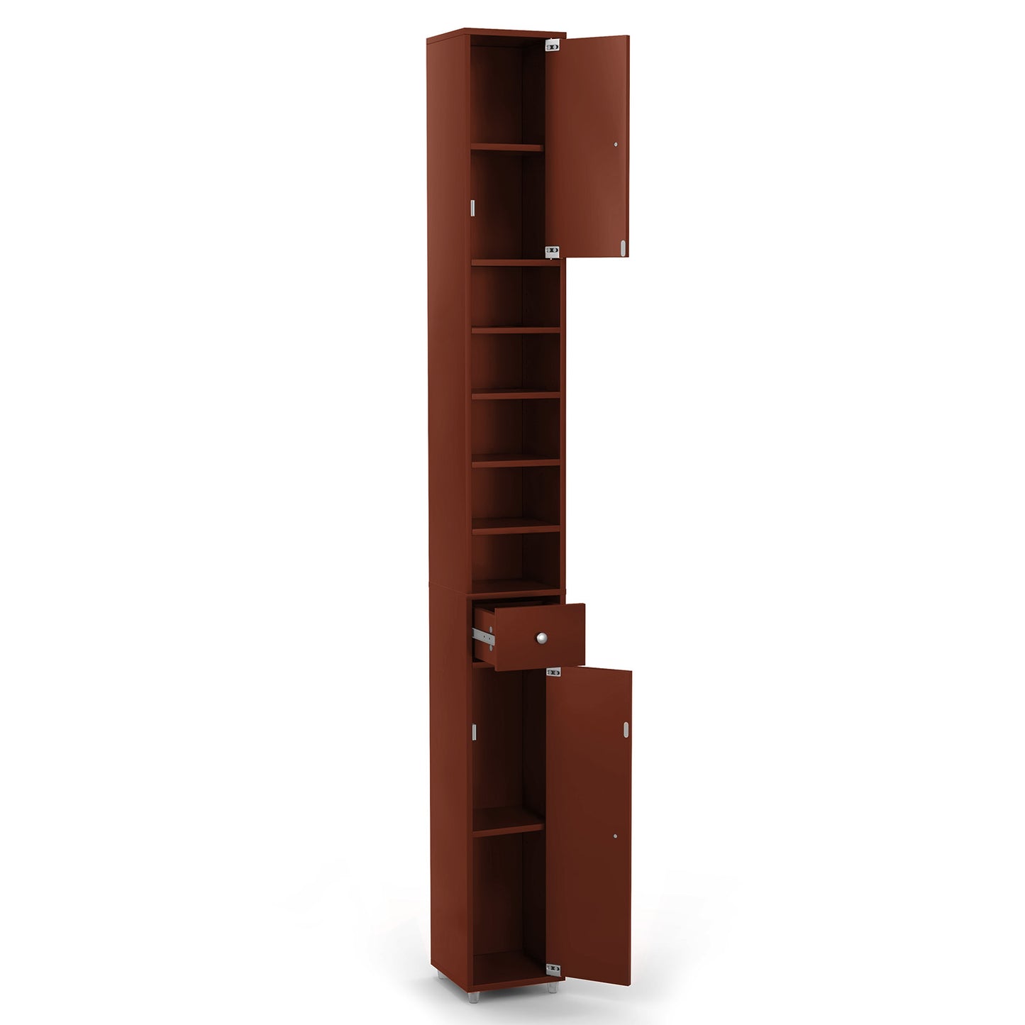 Giantex Large Tall Bathroom Storage Cabinet, Slim Narrow Side Bathroom Organizer