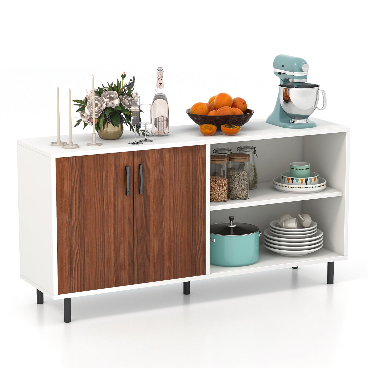 Giantex Buffet Cabinet w/Storage, Large Kitchen Cabinets for Entryway