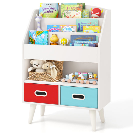 Giantex Kids Bookshelf, Toy Storage Organizer, Easy Reach Toddler Children Cabinet