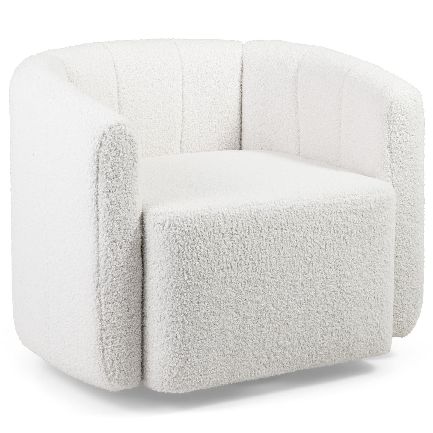Giantex 360¡ã Swivel Accent Chair, Round Arm Chair for Reading, Office, Home