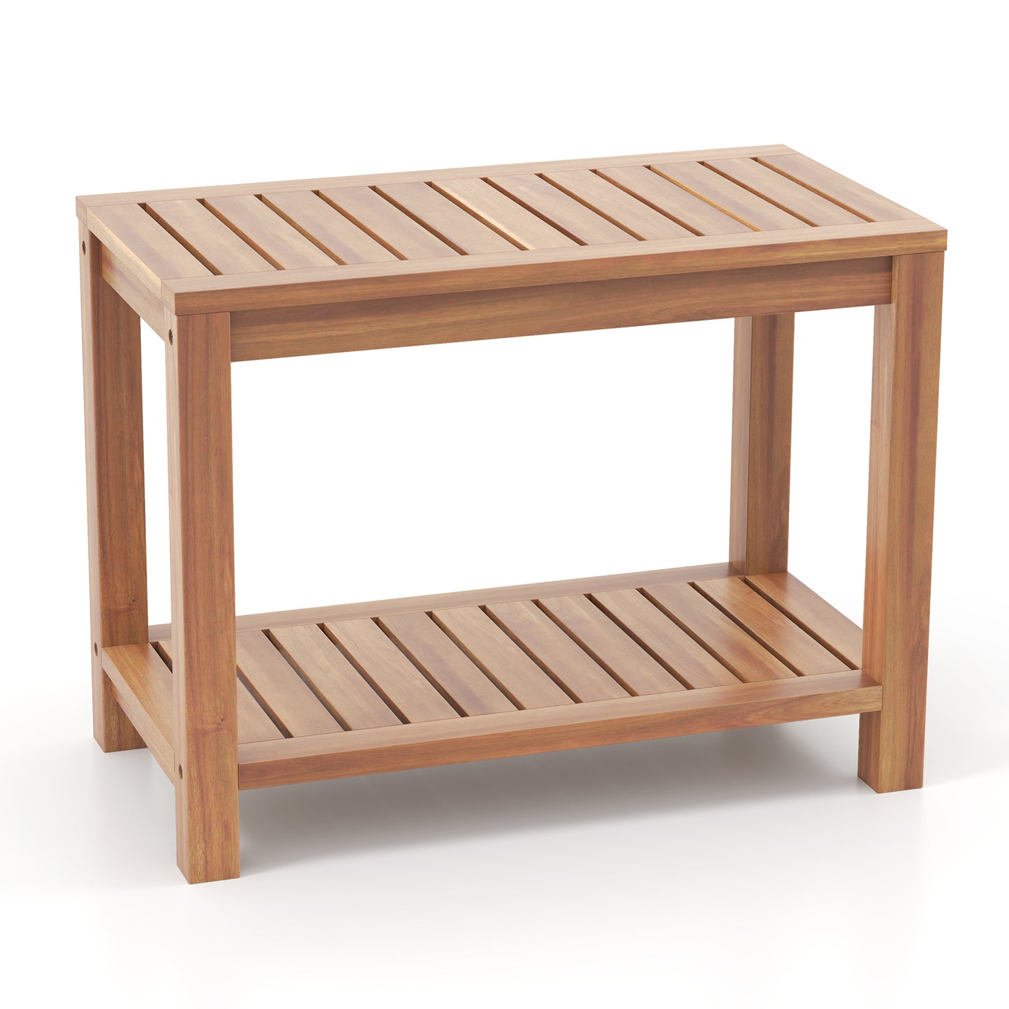 Giantex 24" Shower Bench Seat, Shower Stool for Inside, Bath Shower Foot Stool