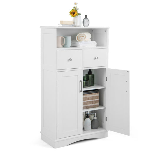 Giantex Bathroom Cabinet, Freestanding Storage Organizer, Modern Floor Cabinet
