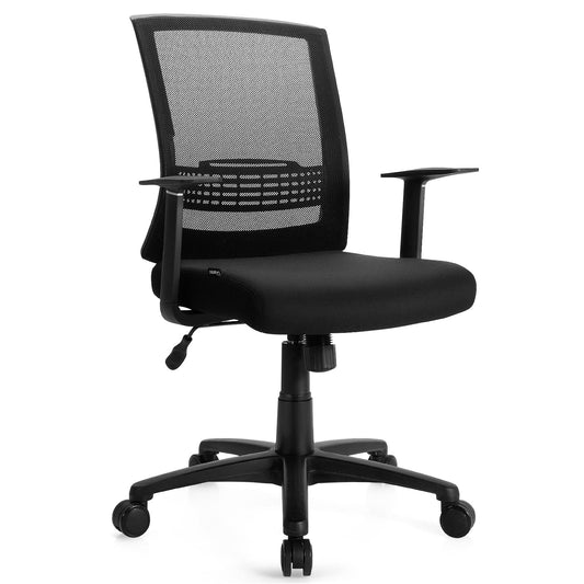 Giantex Ergonomic Mesh Executive Office Chair with Adjustable Lumbar Support, Swivel Managerial Chair with Rocking Function, High-Back Computer Chair, Home Office Desk Chair